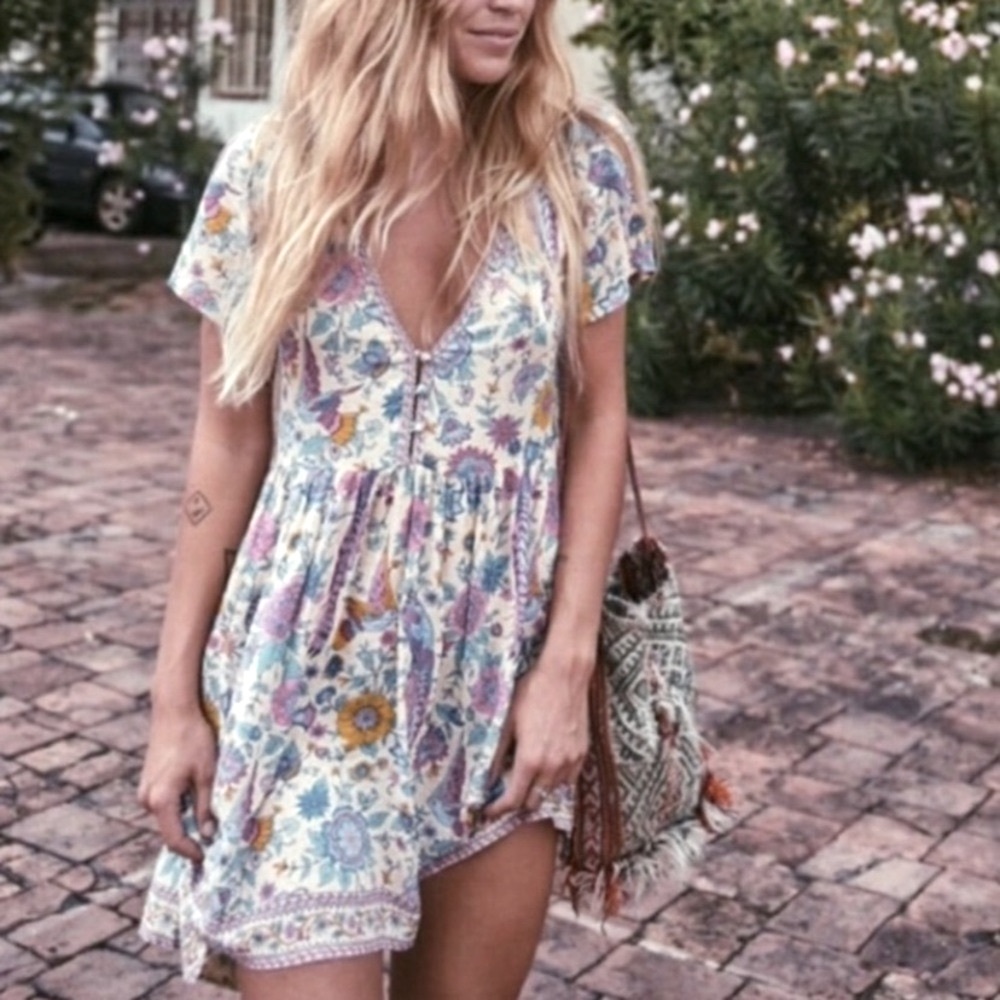 Paisley Mini Boho Dress